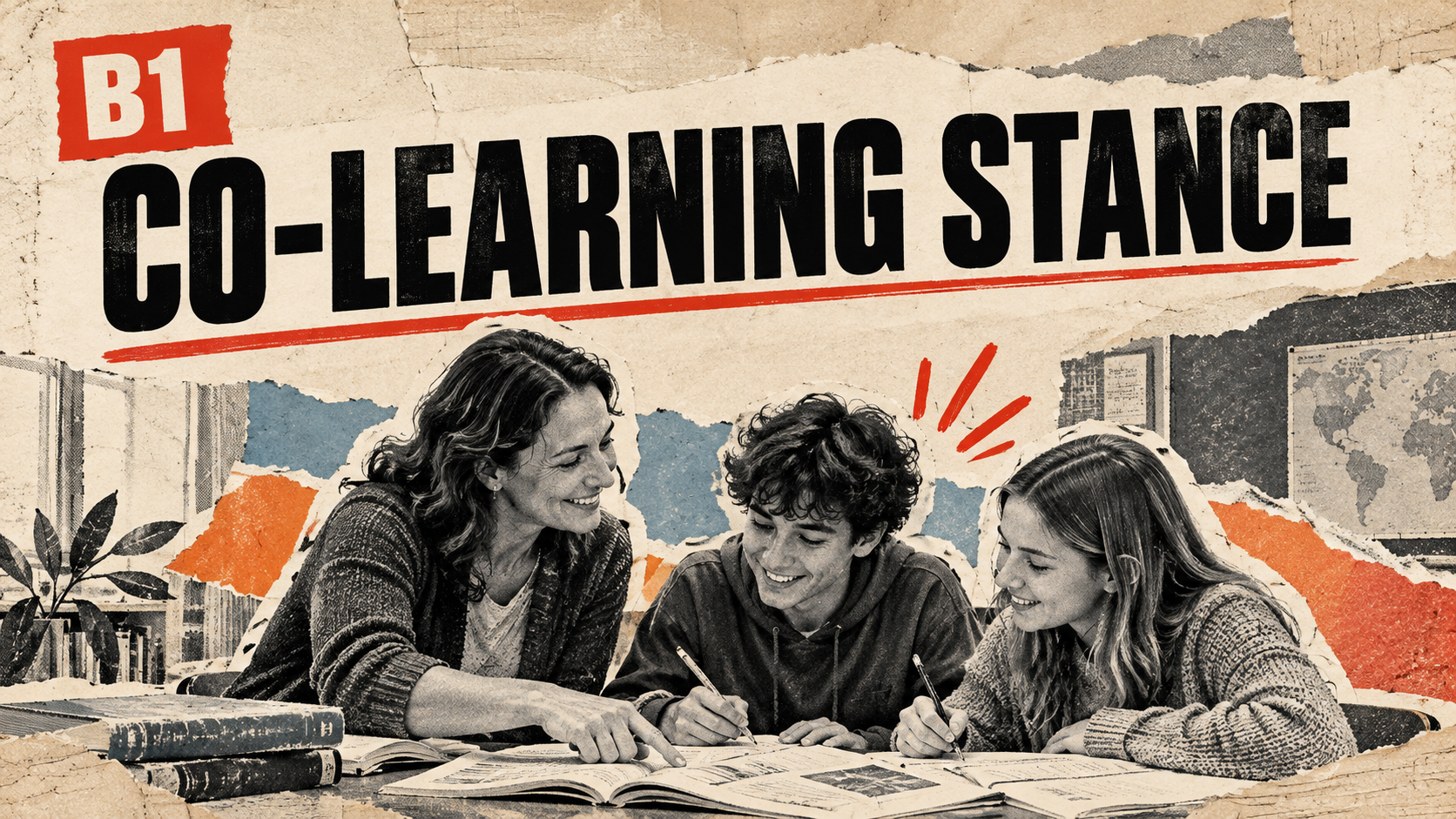 Work through a task together. Leave a meaningful step for students to complete.